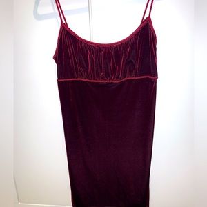 Aqua Blues Mini Dress Ruby Red Size Medium